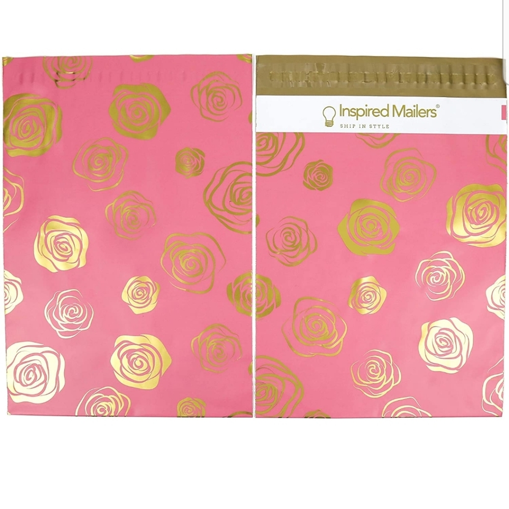 25 ct  XL  14.5 x 19" PINK ROSE MAILERS